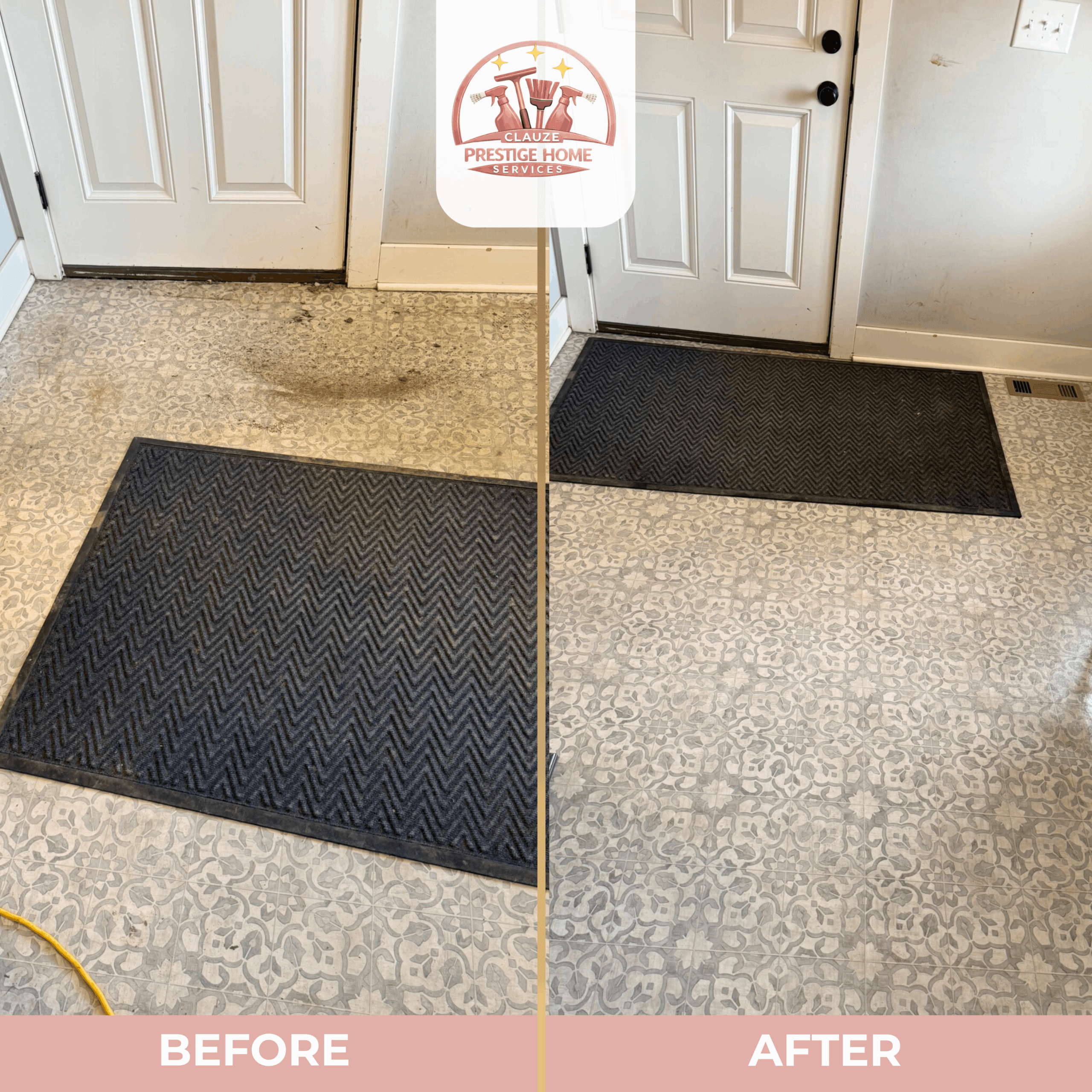 Clauze Prestige cleaning result