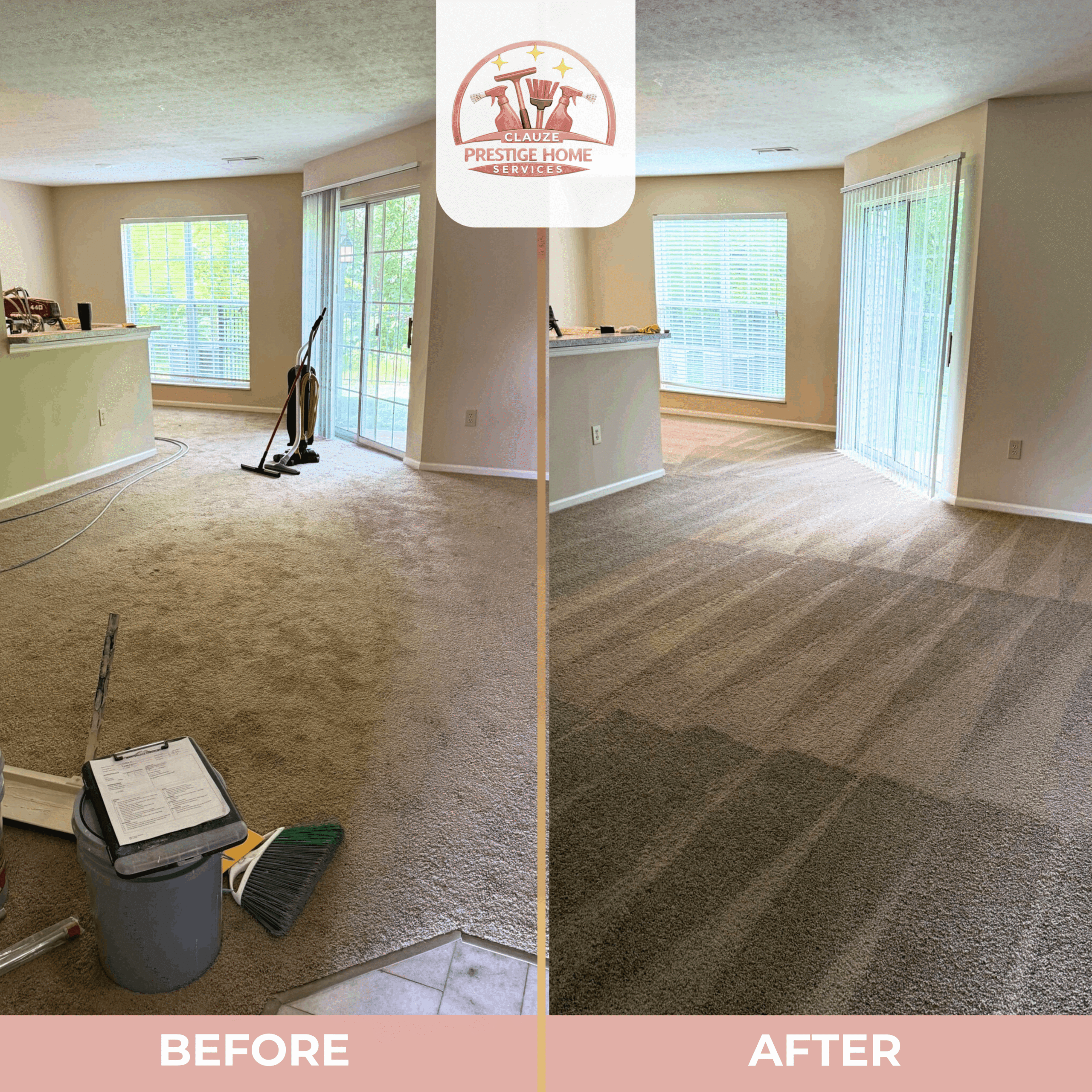 Clauze Prestige cleaning result