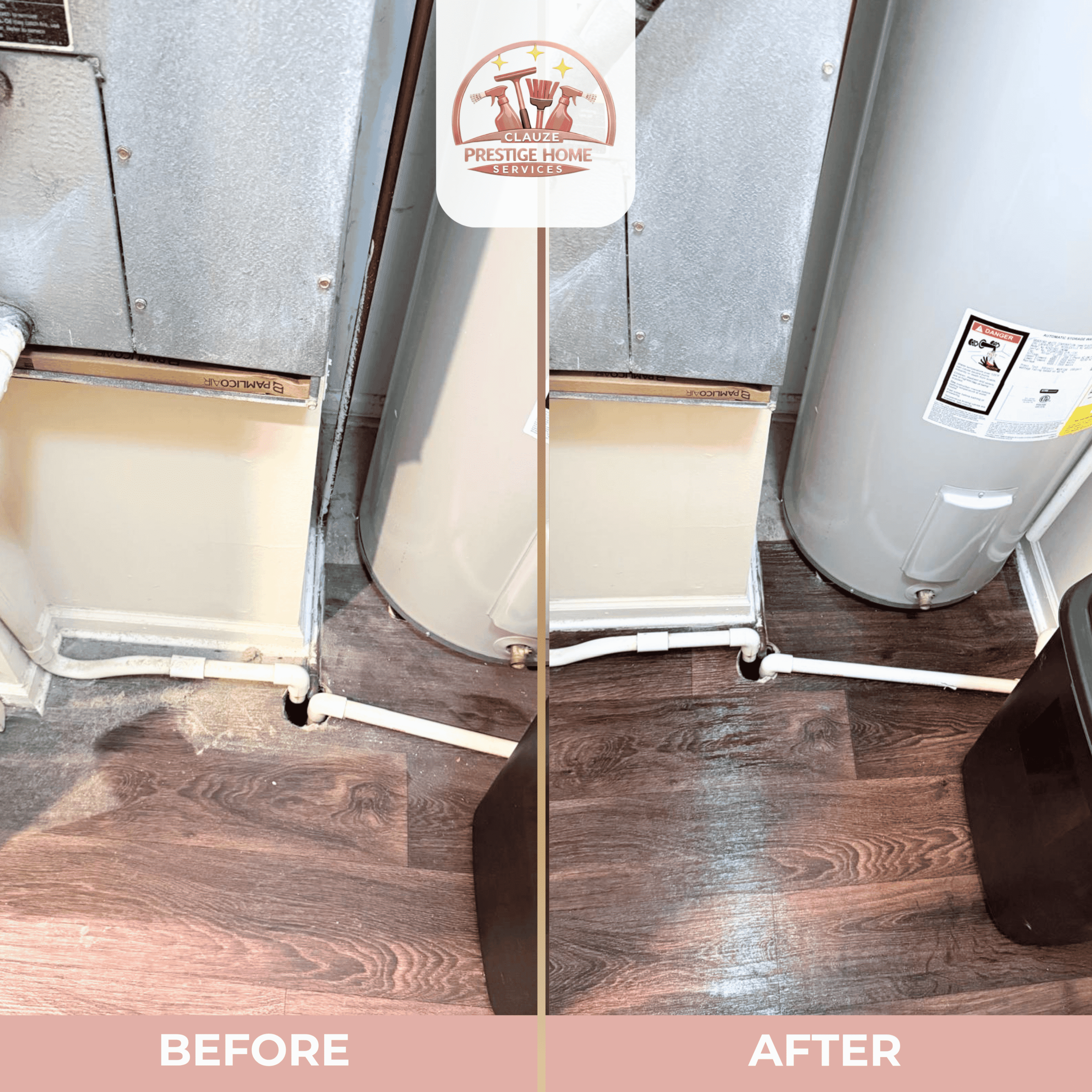 Clauze Prestige cleaning result