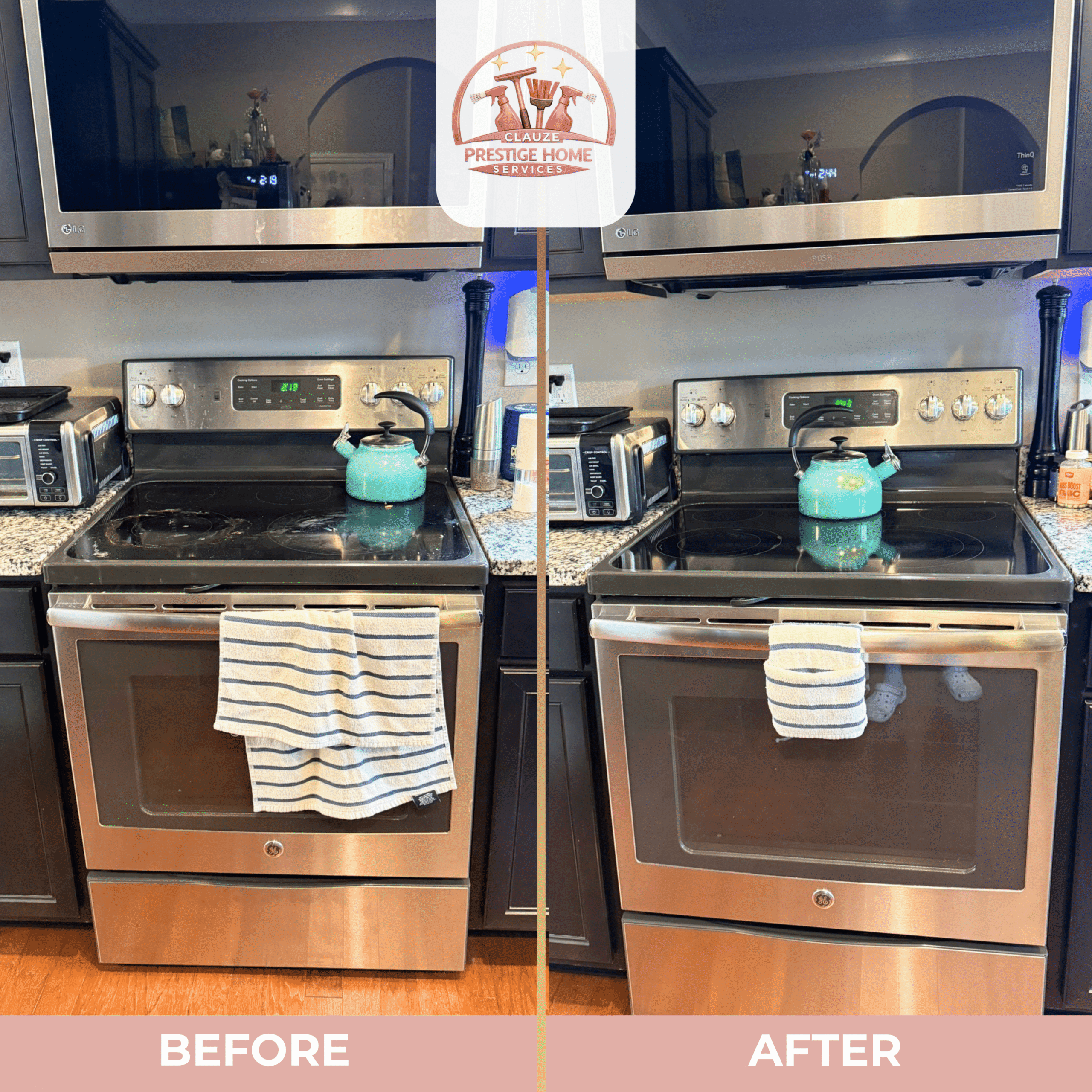 Clauze Prestige cleaning result